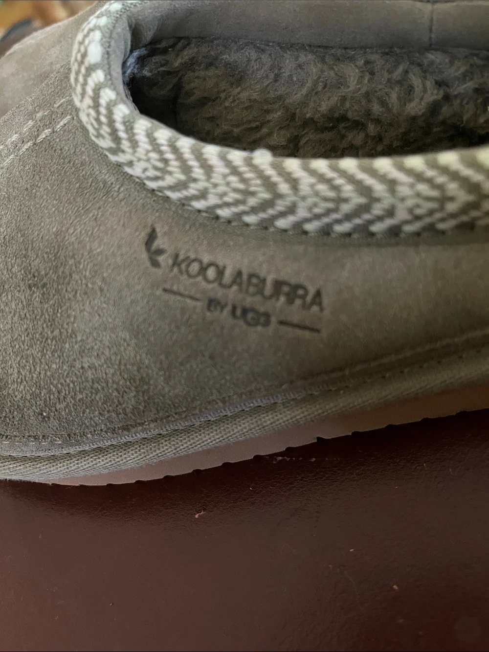 Koolaburra Kids Taupe Slip-On Shearling Clog